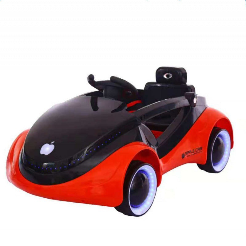 Sci-fi Children's Electric Car Four-Wheel Flashing with Remote Control, Ride-On for Boys and Girls, Baby Rocking Rechargeable Toy Car