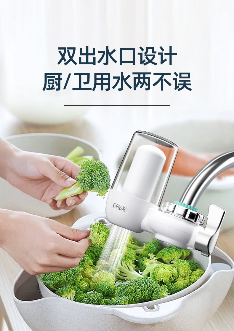 Faucet Water Purifier Water Filter Kitchen Tap Water Filter Direct Drinking Single Outlet Ceramic Filter Cartridge Wholesale