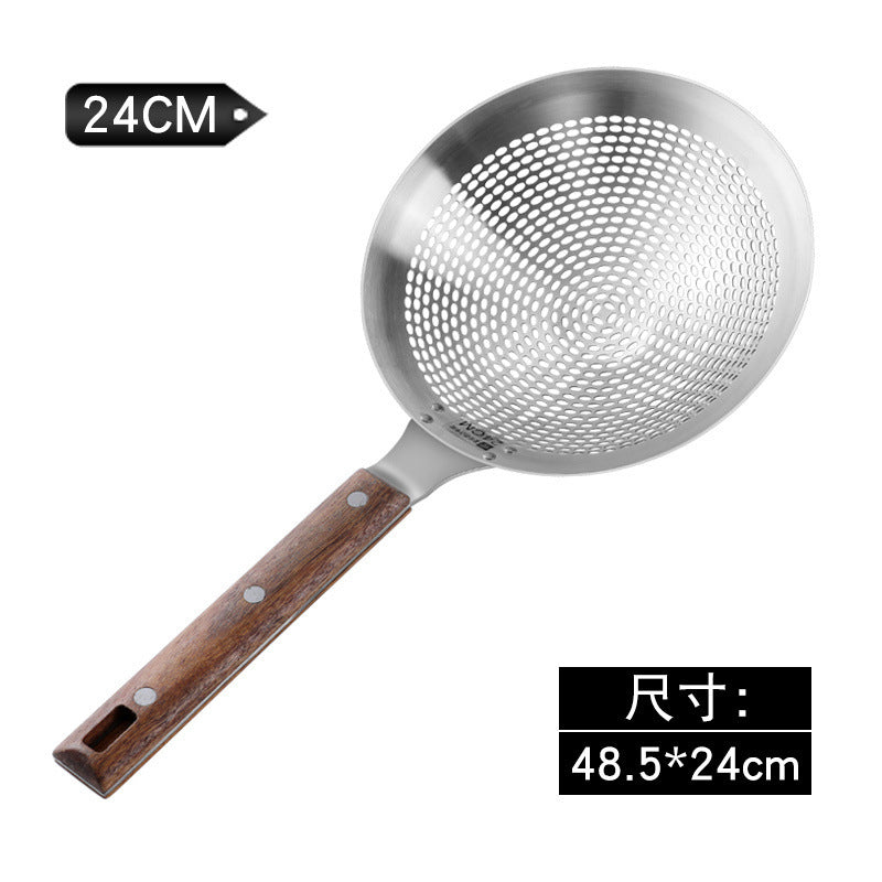 Extra Large Thickened Stainless Steel Strainer for Home Use, Noodle Strainer, Dumpling Strainer, Large Kitchen Oil Strainer, Sieve