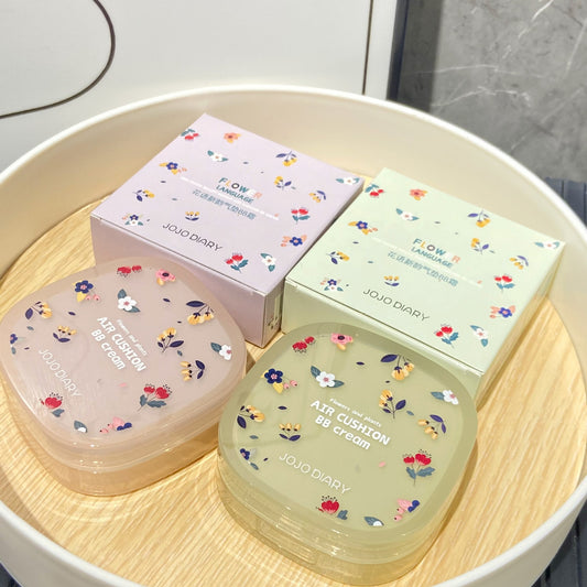 JOJO DIARY Long-lasting Diary Flower Language New Rhyme Cushion BB Cream Natural Concealer Long-lasting CC Foundation Liquid for Women