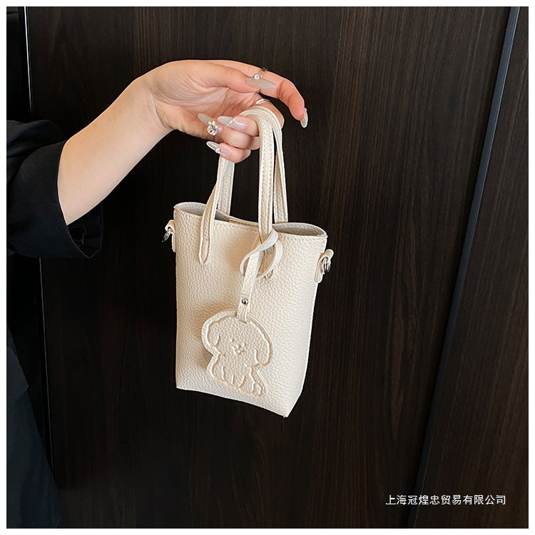 Women's Bag Single Shoulder Crossbody Bag Versatile Handbag New Simple Style Basket Fashionable Spring2025Fashion