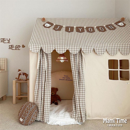 South Korea INS Children's Tent Indoor Playhouse Boys and Girls Home Toy House Small House Castle Bed Separation Artifact