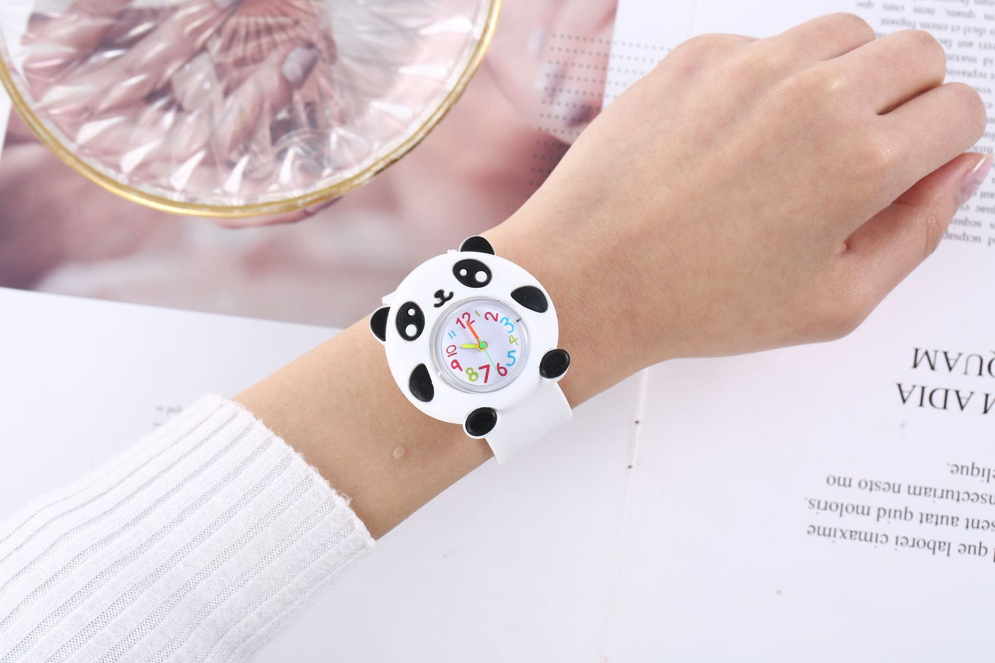 Children's Cute Fashion Snap Watch for Boys and Girls Quartz Watch Childlike Chronograph Large Dial