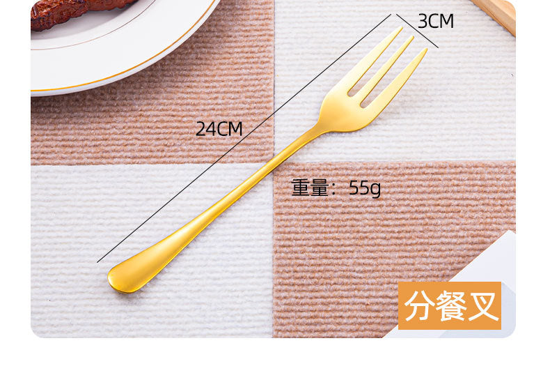 Gold Stainless Steel Extended Thickened Hotel Buffet Service Public Serving Spoon Soup Ladle Spoon Laser LOGO