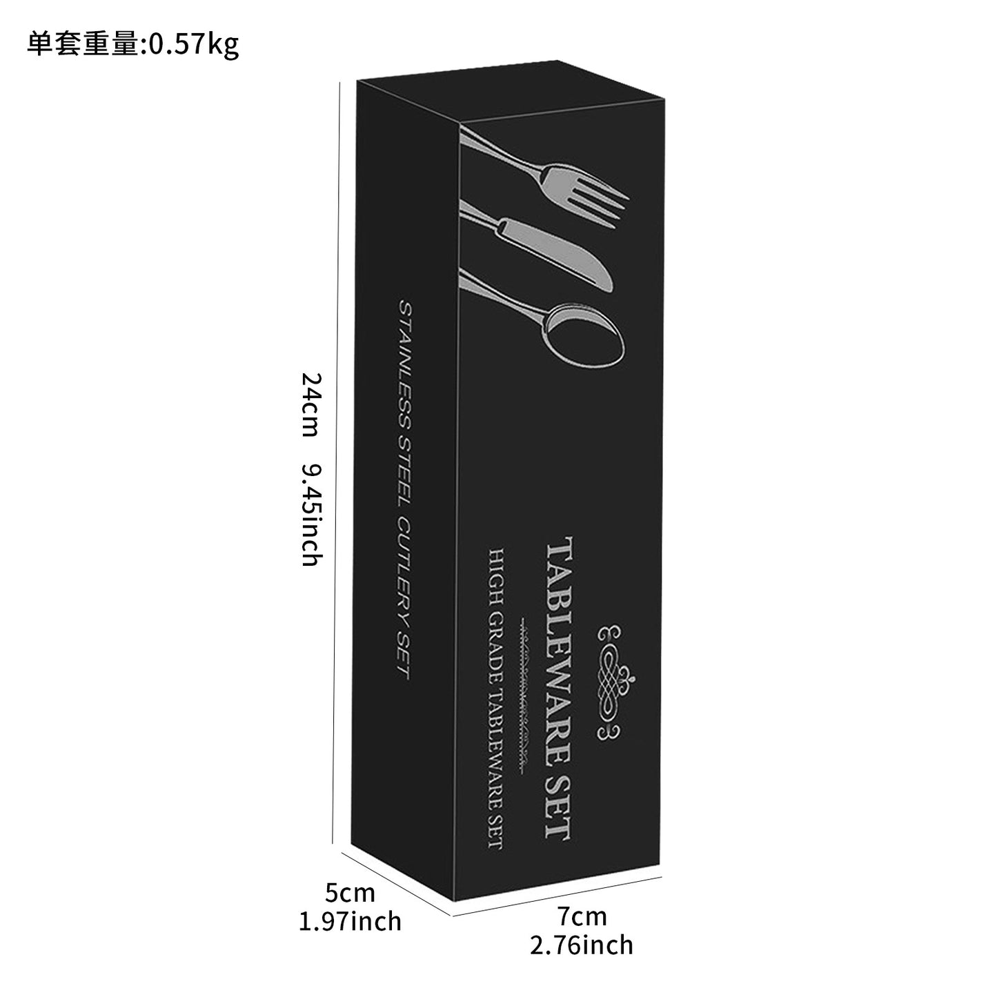 cutlery set Cross-border Amazon Portugal Stainless Steel Cutlery Set4Main item20Set of Knife, Fork, and Spoon