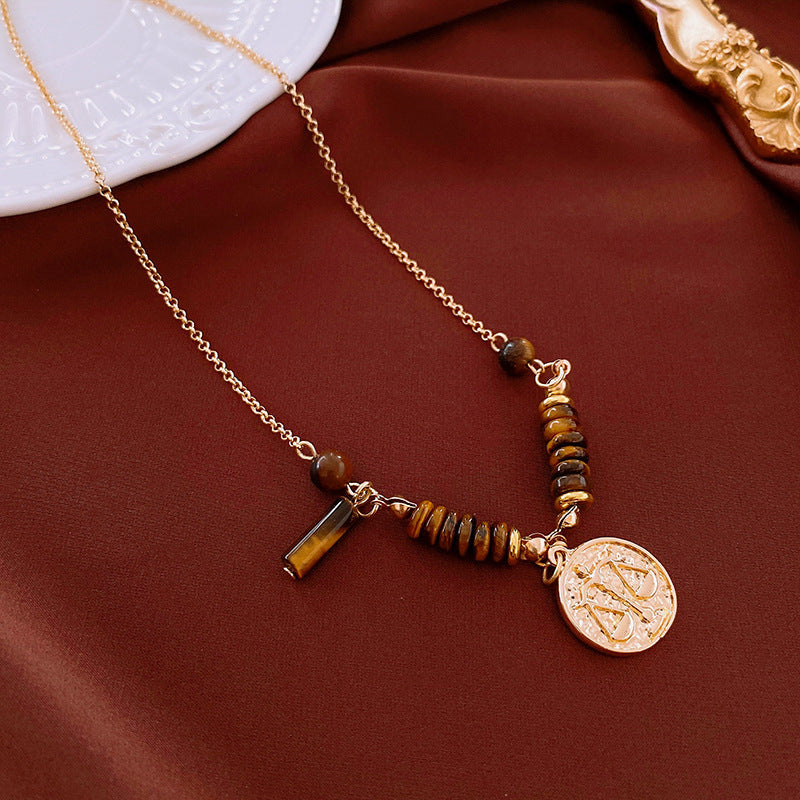 Baroque Freshwater Pearl Necklace Simple Elegant Colorful Beaded Collarbone Chain Niche Light Luxury High-End Sense Necklace for Women