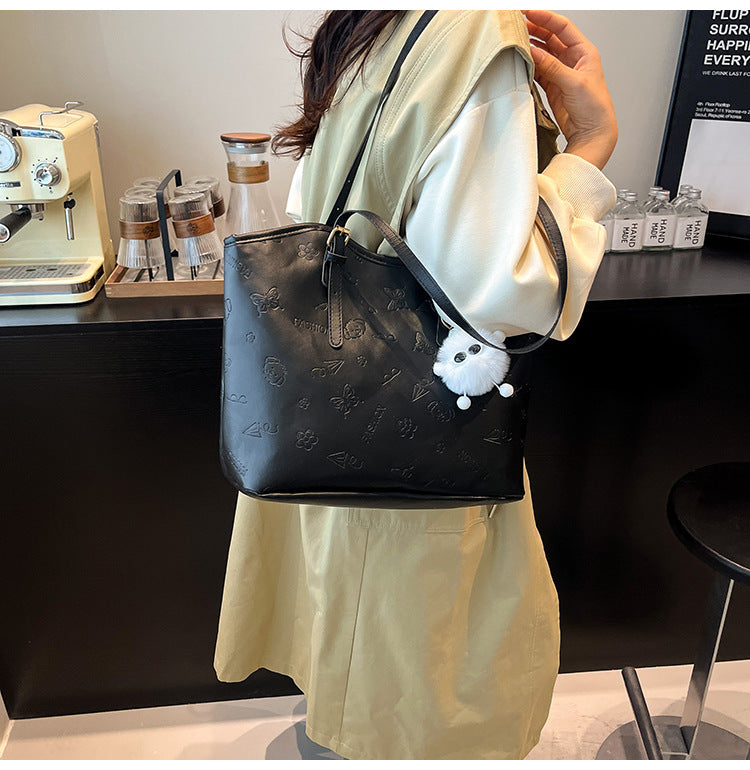 Women's High-Grade Bag2025Spring Birthday Gift Puppy Tote Bag Large Capacity Women's Bag Commuting Crossbody Bag