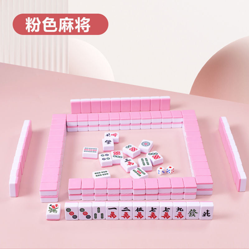 【No-wash Silent Non-electric Mahjong Machine】Portable Camping Mahjong Table for Dormitory, Home, and Travel, No Card Counting