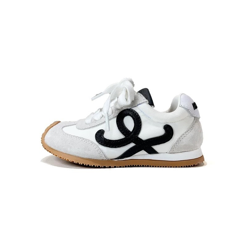 Genuine Leather Children's Spring New Sports Shoes Trendy Brand Hot-Selling Boys and Girls Forrest Gump Shoes German Training Shoes Non-Slip Running Shoes