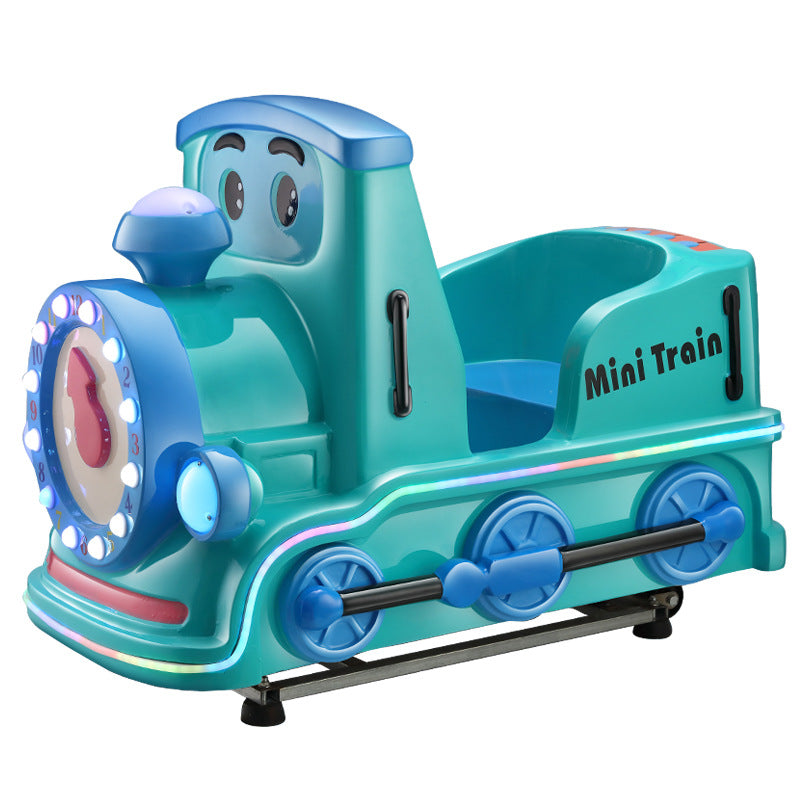 New Model Children's Coin-Operated QR Code Electric Airplane Motorcycle Police Car Rocking Car Commercial Fiberglass Swing Machine Game Machine