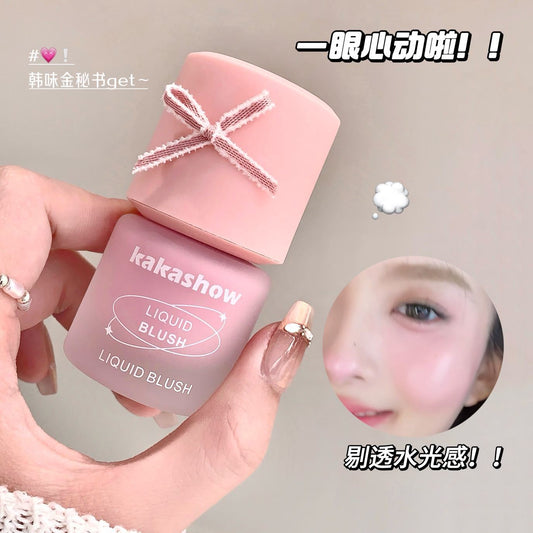 kakashow Freezing Color Liquid Blush Korean Style Hydrating Rouge Natural Red Blush Texture Instant Glow C487