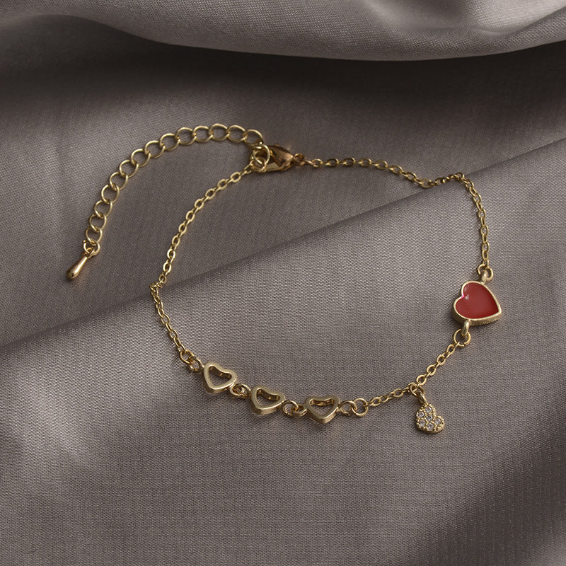Korean Versatile Pearl Bracelet for Women ins Niche Style High-End Titanium Steel Bracelet Couple Bracelets Wholesale