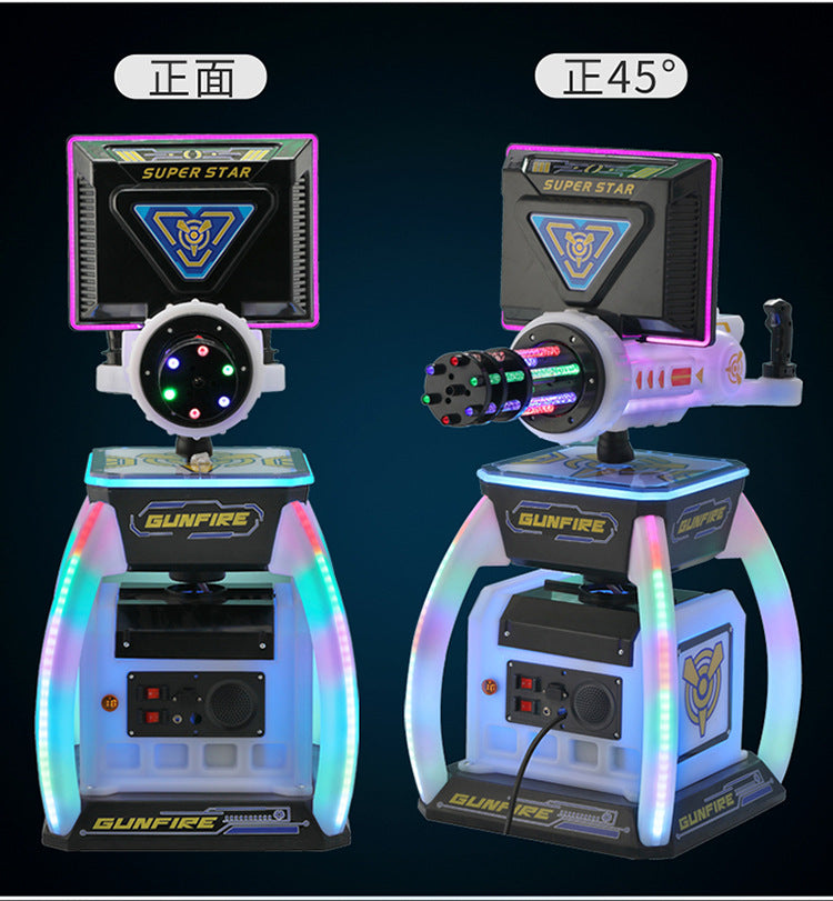 New Amusement Park VR Gatling Gun Machine Commercial Electric Coin Operated Arcade Game Machine for Supermarket Entrance and Night Market