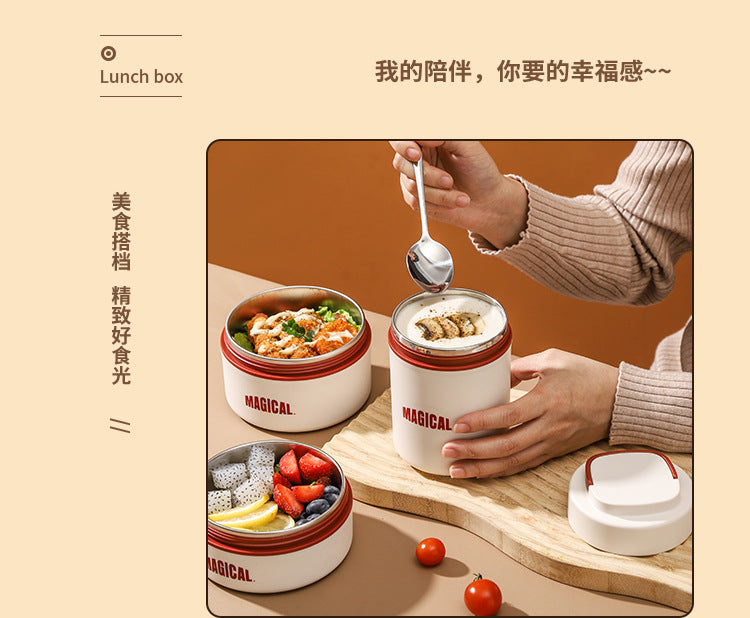 Corporate Annual Meeting Gifts Opening Offer logo Souvenirs for employees and customers lunch boxes bento cutlery gift set