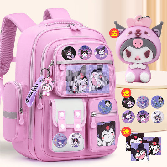 Schoolbag for Elementary School Girls, Spine Protection, Grades 1-6, Cute Large Capacity, Lightweight Children's Backpack http://detail.1688.com/offer/957363191260.html