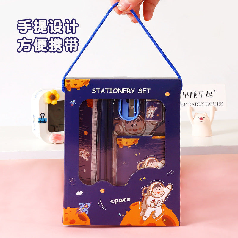 Children's Stationery Set Elementary School Student Reward Small Gift Pencil Six-Piece Set Back-to-School Season Learning Supplies Stationery Wholesale http://detail.1688.com/offer/812439578197.html