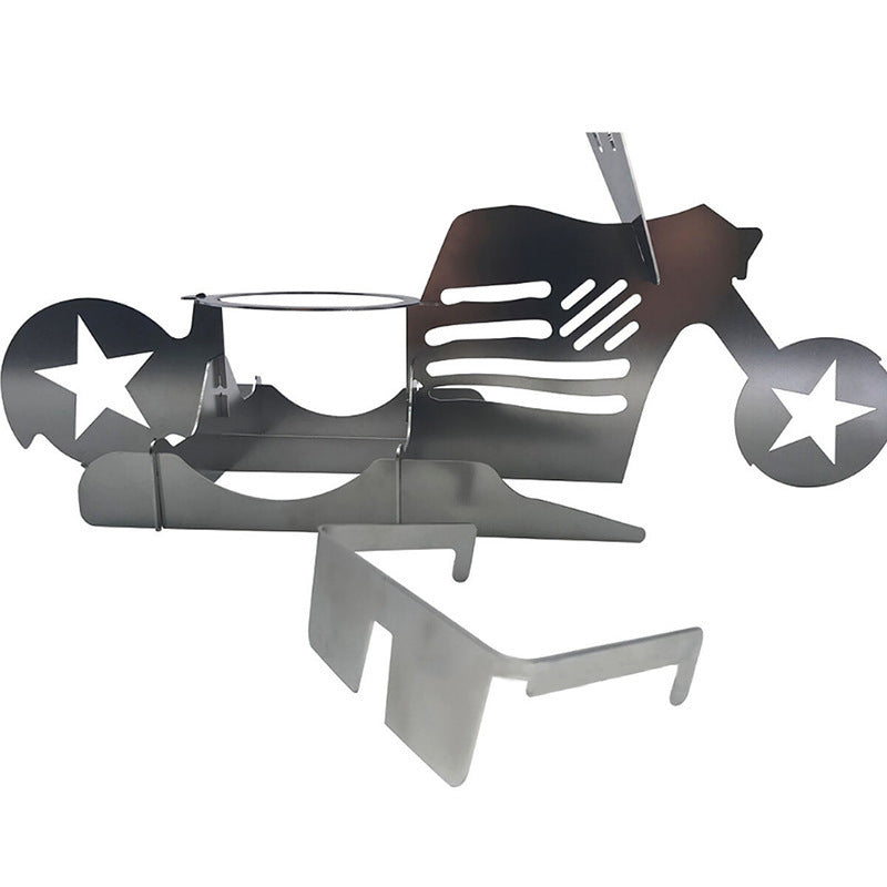 Chicken Stand Motorcycle BBQ Motorcycle Chicken Grill Stainless Steel BBQ Rack BBQ Stand