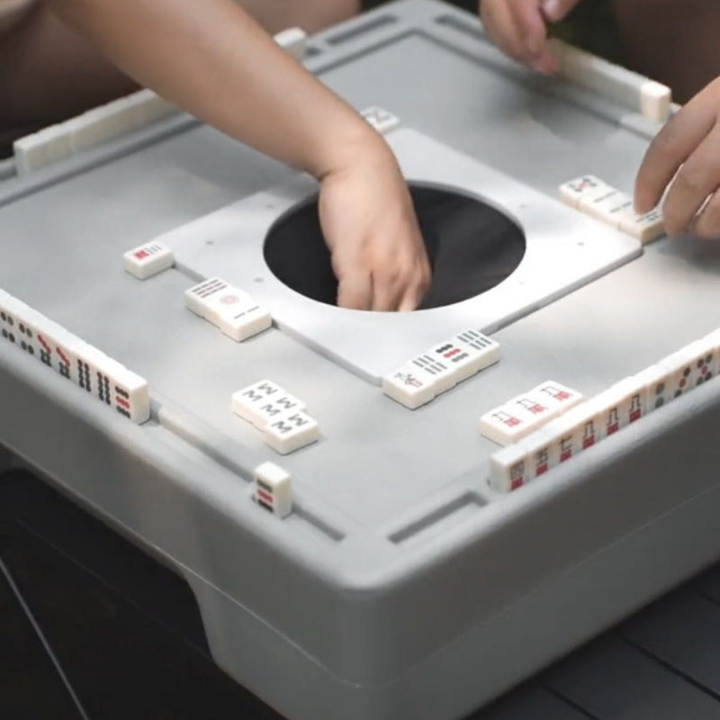 【No-wash Silent Non-electric Mahjong Machine】Portable Camping Mahjong Table for Dormitory, Home, and Travel, No Card Counting