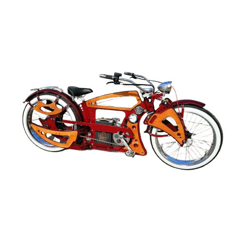 DIY Handcrafted Modified Electric Retro Bicycle Fashionable Casual Electric Bike Commuter Mountain Bike Commuter Model