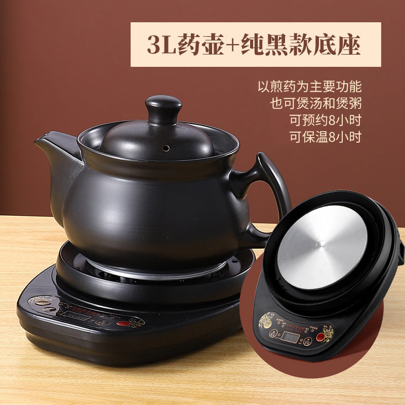 110V Large Capacity Decoction Pot Automatic Health Pot Ceramic Electric Clay Pot for Traditional Chinese Medicine Home Use