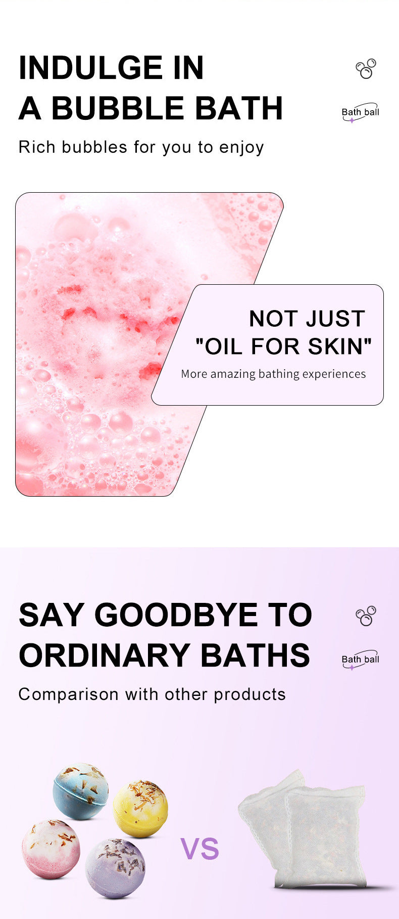 ZHENXIU Dried Flower Explosive Bath Salt Ball Gentle Moisturizing Exfoliating Long-lasting Fragrance Bath Ball Cross-border Trade