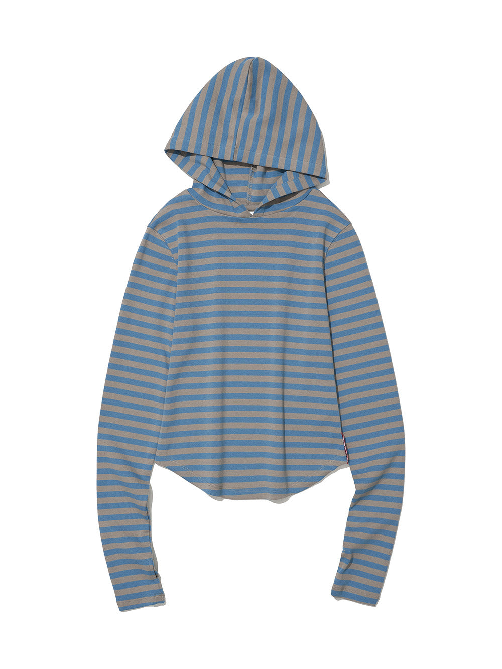 Pre-Sale】2025New Autumn Korean Dongdaemun Tian Xiwei Same Style Striped Hooded Sweatshirt TS16771