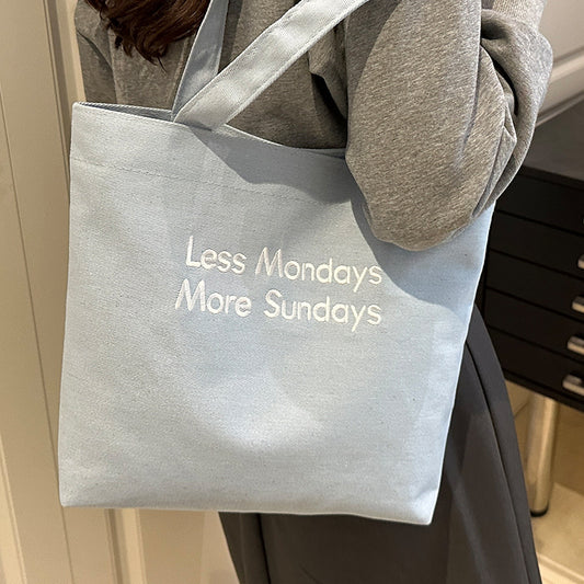 Vintage American Style Canvas Bag ins Large Capacity Student Commuter Artistic Single Shoulder Bag for Class Tote Bag for Women