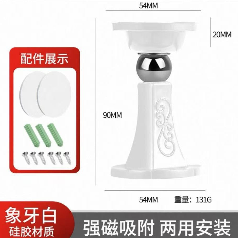 Short No-Drill Door Stopper Home Strong Magnetic Office Door Bumper Floor Magnetic Silicone Anti-Collision Door Back Stopper
