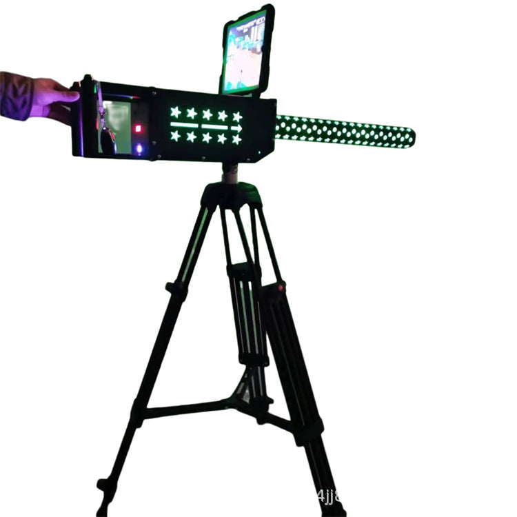 AR Gatling Internet Celebrity Game Gun Real Shooting Toy Gun Square Night Market Stall Metal gaming device