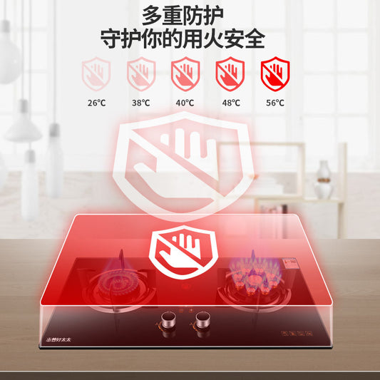 Wholesale High Power Nine-Burner Intense Flame Gas Stove Household Dual Burner Built-in Dual-use Gas Stove Natural Gas Dual Burner