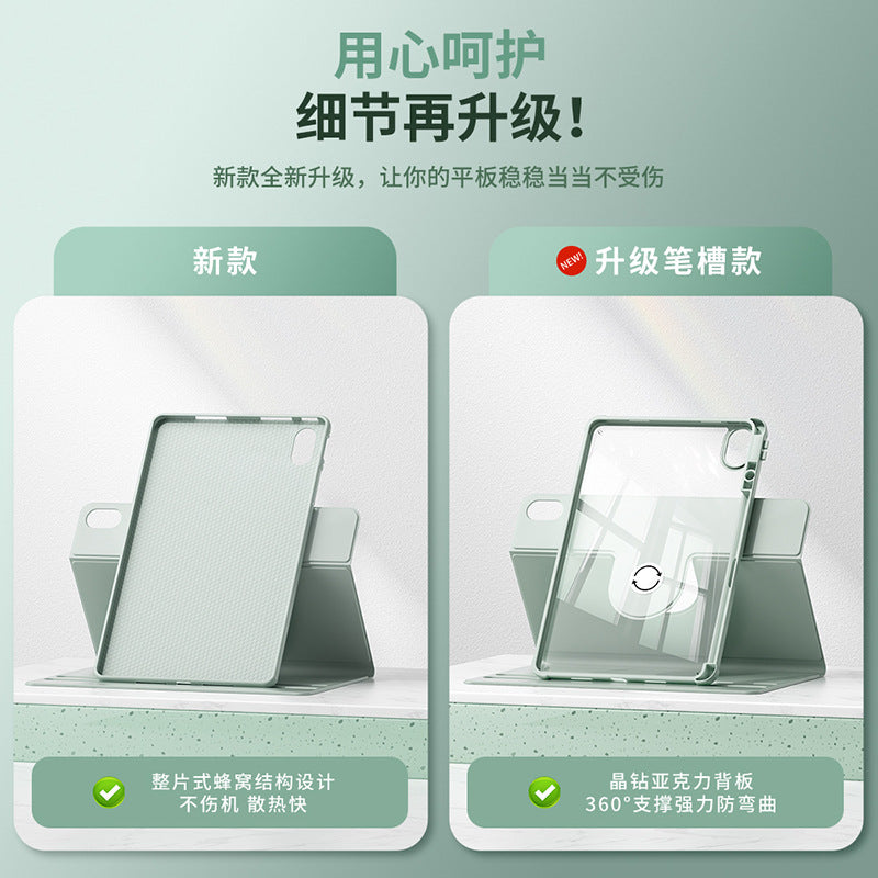 Rotatable Compatible ipadair6Protective Sleeve ipad Protective Shell ipad10/9/8Apple Tablet2021/2024