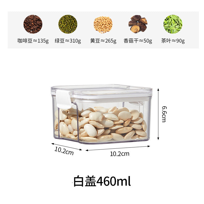 Sealed Jar for Dried Fruits, Spices, Grains, Refrigerator Fresh-Keeping Storage Box, Kitchen Food-Grade Beans, Noodles Storage Jar