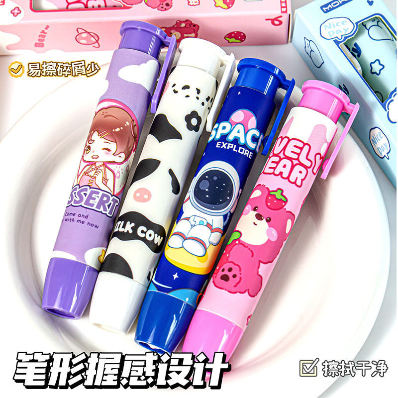 【School Opening Season】Cartoon High-Value Press Eraser Kindergarten Gift Learning Stationery No Trace Low Residue Eraser http://detail.1688.com/offer/967930328447.html