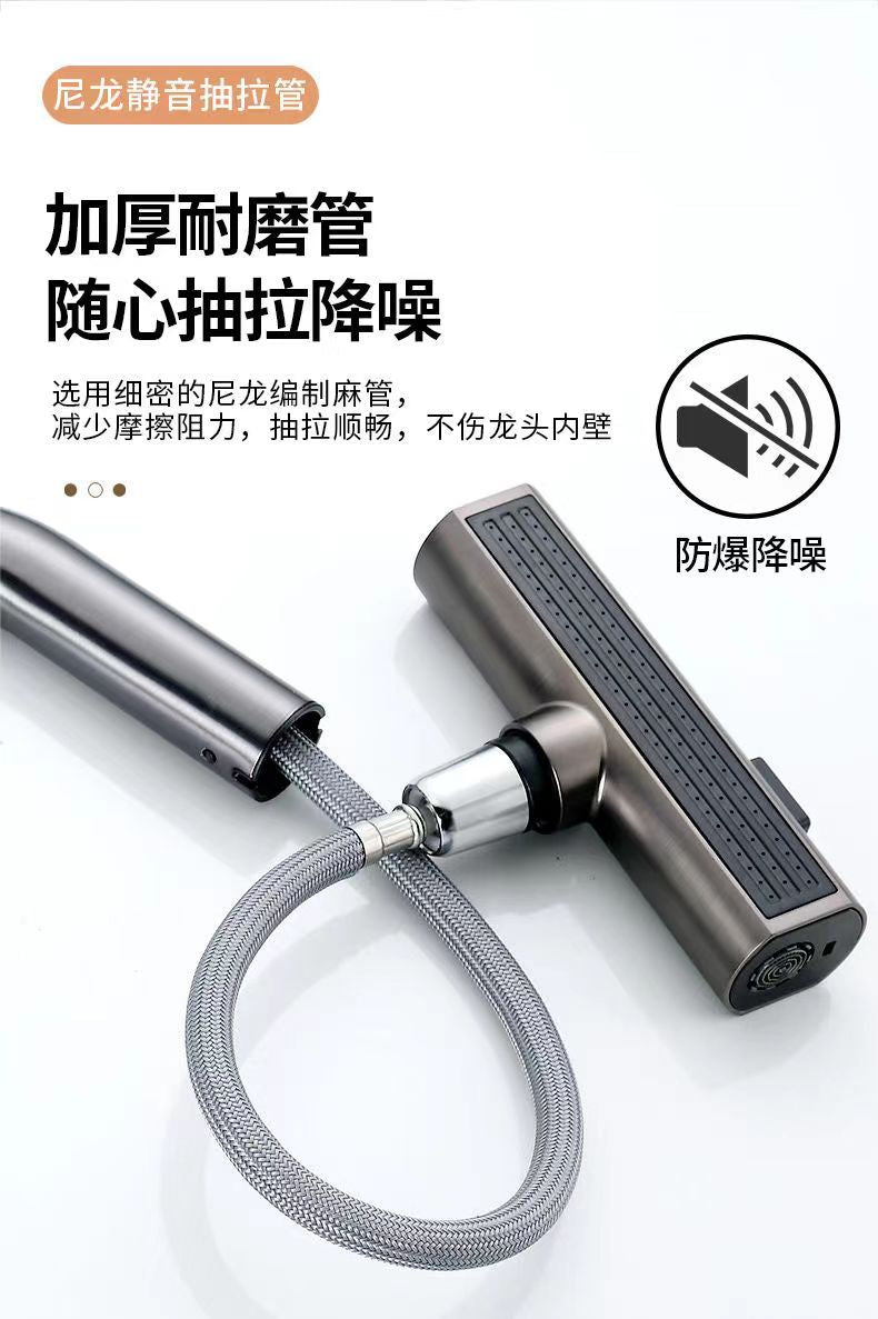 kitchen tap Three-Way Raindance Kitchen Pull-Out Faucet for Home Use, Suitable for Sink and Dishwashing Basin