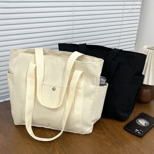Large Capacity Tote Canvas Bag for Work and Going out Good-looking Commuter's All-Matching Art Student Book One Shoulder Bag Bag