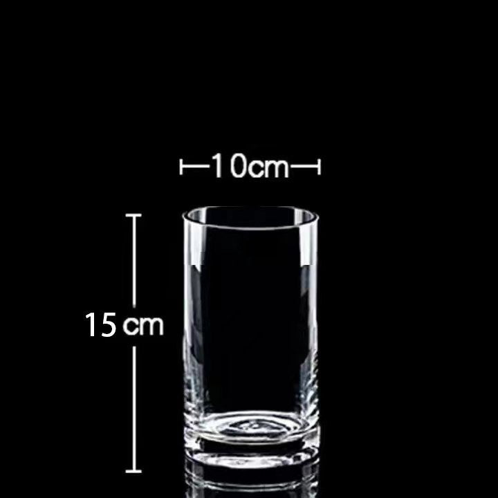 Zefei One-Piece Dropshipping Internet Celebrity Transparent Straight Glass Vase Bedroom Desktop Living Room Dining Table Fresh Flower Arrangement Ornament