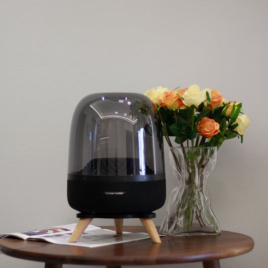 Harman Kardon Crystal Glass3Generation4Speaker Base Desktop Stand Solid Wood Anti-Vibration Non-Slip Rack