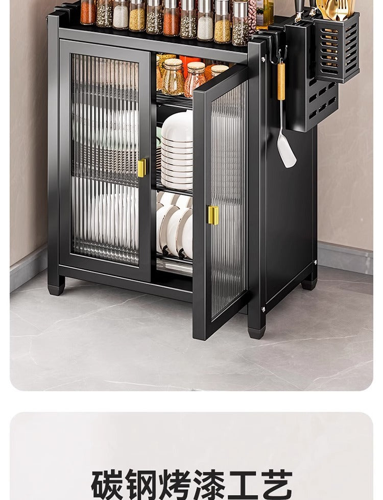 Kitchen Multifunctional Storage Rack Dustproof Dish Organizer Household Countertop Draining Bowl Cabinet Chopsticks Plate Storage Rack