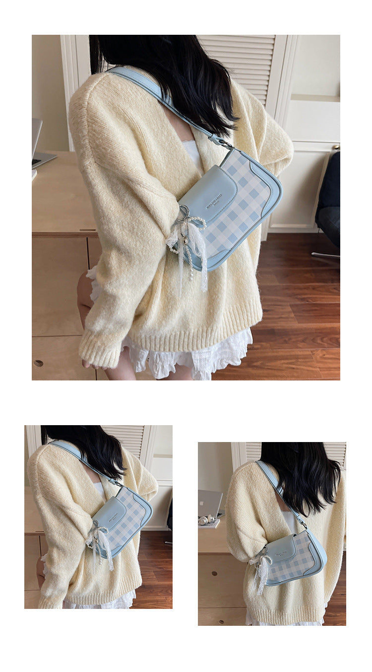 Cross-border high-end trendy underarm bag small square bag for women2025New Handbag Trendy Fashion Versatile Shoulder Bag