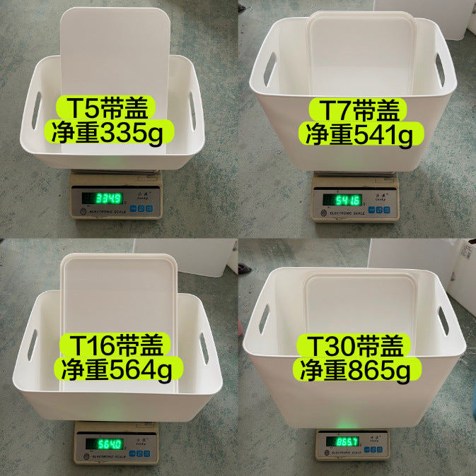 Storage Box Wholesale Storage Box Office Desktop Covered Dustproof Organizing Box Wardrobe Living Room Kitchen Storage Box