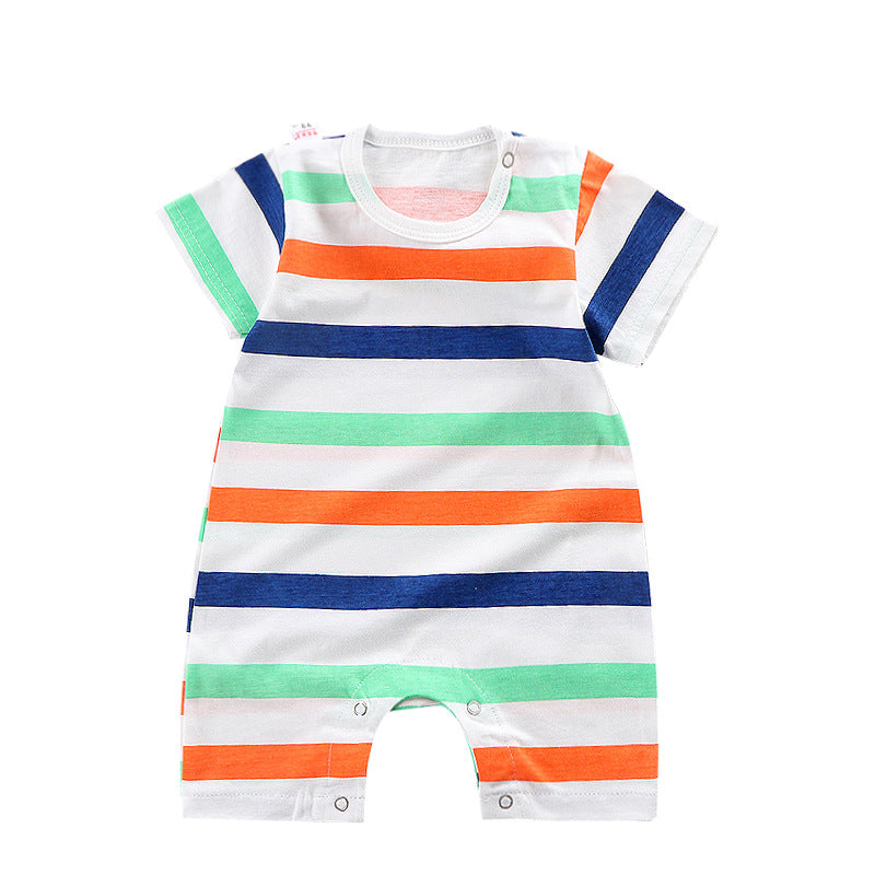 Spring and Summer New Baby Short Sleeve Romper Summer Spring Autumn Thin Newborn Romper a Newborn Short Sleeve Romper A Class