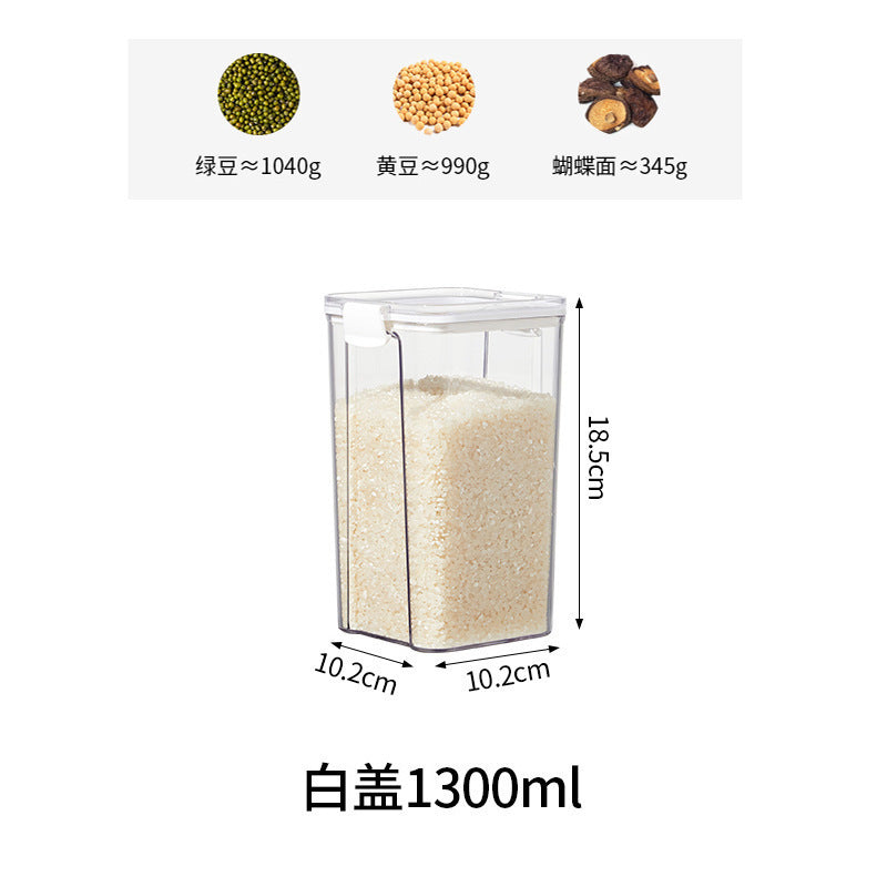 Sealed Jar for Dried Fruits, Spices, Grains, Refrigerator Fresh-Keeping Storage Box, Kitchen Food-Grade Beans, Noodles Storage Jar