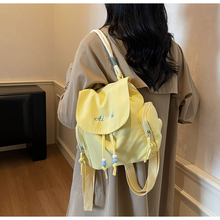 Foreign Order Fashion Super Popular Fresh Style Women's Backpack2025New Trendy and Stylish Handbag Commuting Small Backpack for Women
