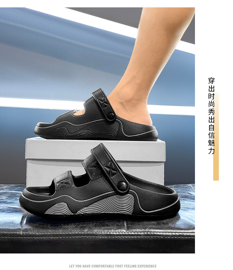 Fishing Slippers Summer New Style Outdoor Non-Slip Large Size Sports Sandals Men's Dual-Use Driving Massage Beach Sandals