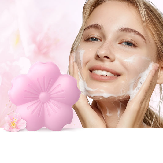 Plant Essential Oil Cherry Blossom Perfume Soap Refreshing Fragrance Bath Soap Full Body Use Long-lasting Scent Handmade Soap Export Soap