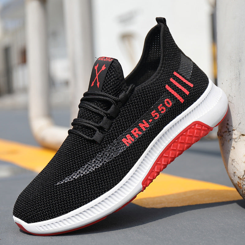 Men's Sneakers2024Spring New Trendy Casual Shoes Running Shoes Couple Shoes Mesh Flyknit Shoes Export
