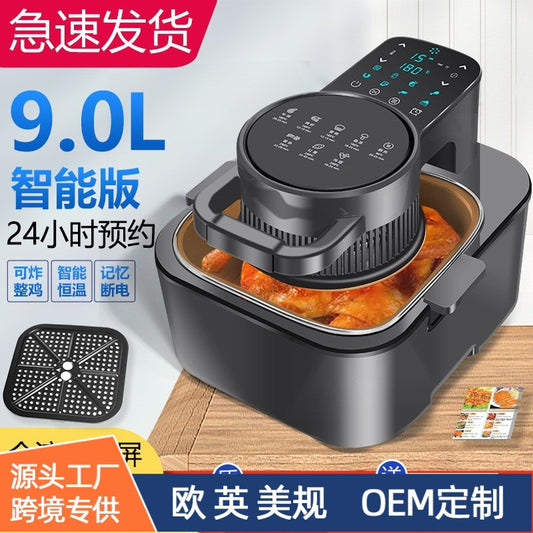 New visual air fryer for home use, intelligent large capacity9L Automatic Intelligent Oven and Fries All-in-One Machine