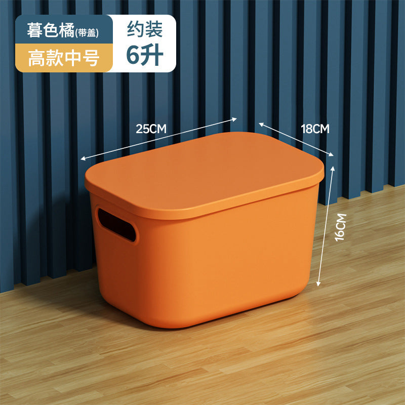 Storage Box Desktop with Lid Plastic Miscellaneous Snacks Cosmetics Box Rectangular Storage Basket Storage Box Organizing Box