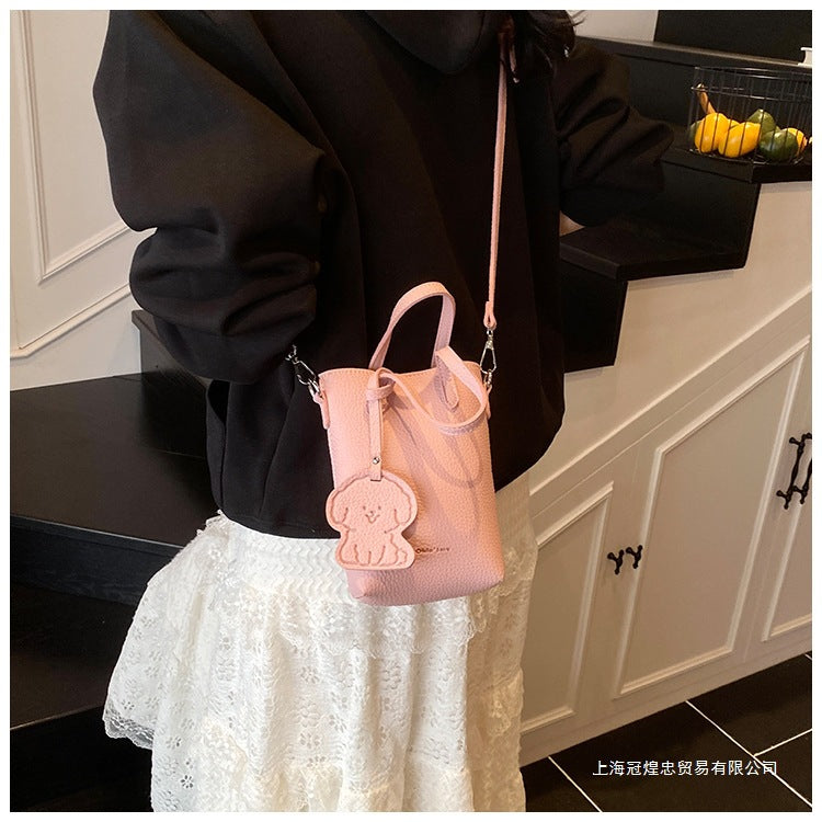 Women's Bag Single Shoulder Crossbody Bag Versatile Handbag New Simple Style Basket Fashionable Spring2025Fashion