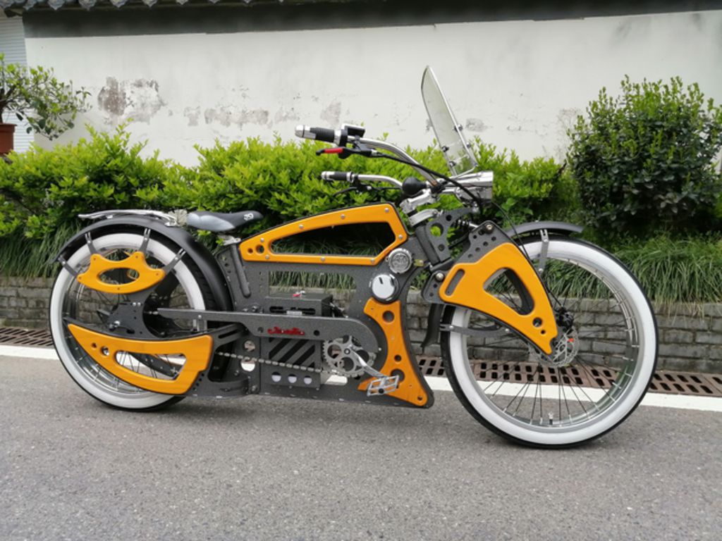 DIY Handcrafted Modified Electric Retro Bicycle Fashionable Casual Electric Bike Commuter Mountain Bike Commuter Model
